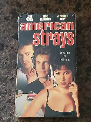 BRAND NEW American Strays (VHS 1996) Luke Perry Jennifer Tilly Rare Sealed OOP • $12.99