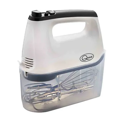 NEW  Electric Whisk400W 6 Speed Hand Mixer Food Mixer With Storage Case White • £24.23