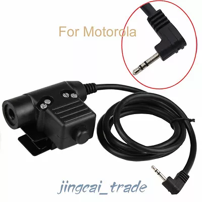 Z-Tactical U94 Headset Cable Adapter & PTT For Motorola 1-Pin 2.5mm Radio • £19