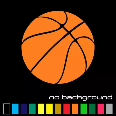 Basketball Sticker Vinyl Decal - Sports Ball NBA Car Window Bumper Wall Decor • $7.95