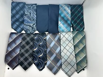 Lot Of X12 Blue And Green Mens Dress Ties Neck Tie • $0.99