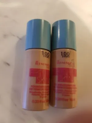 2X Rimmel FRESHER SKIN Foundation X2  ~ 100 IVORY-20 ML • £2.75