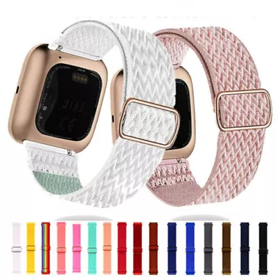 Nylon Band Woven Watch Strap Band Wristbands For Fitbit Versa 4 / Fitbit Sense 2 • $14.99