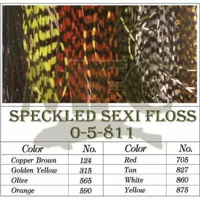 Montana Fly Company (MFC) Barred Sexi-Floss - Orange - Medium • $5.95