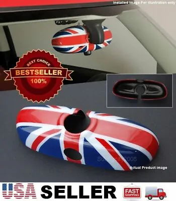 Union Jack UK Rear View Mirror Cover Cap For MINI R55 R56 R57 R59... !!USA!! • $42.99