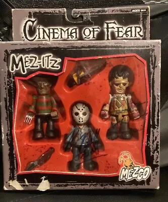 Cinema Of Fear Texas Chainsaw Massacre Jason Freddy Mez-Itz AUTOGRAPHED • $59.99