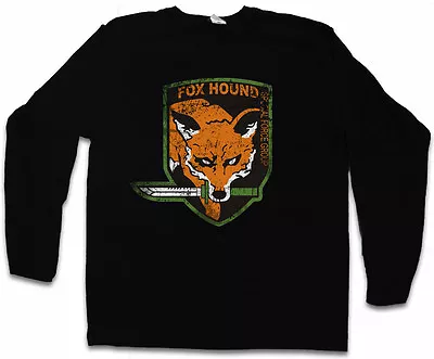 FOXHOUND LOGO LONG SLEEVE T-SHIRT Symbol Boss Metal Gear Solid Fox Hound Snake • £23.99