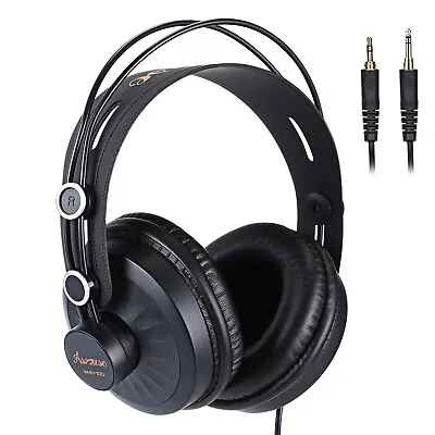 Monitor Headphones Over Ear Wired For Mixer Amplifier Podcast Keyboard Guitar • $39.04