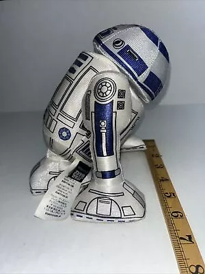 R2-D2 Droid Plush Disney Store Toy STAR WARS Stuffed Robot 7  Head Turns • $8.99