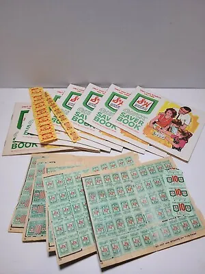 Vintage Lot 7 S&H Green Stamps Books Quick Saver Book Sperry Hutchinson  • $8.99