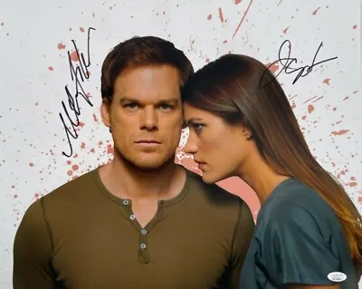 Michael C Hall Jennifer Carpentor Dexter 16x20 Autograph Photo JSA Authenticated • $160