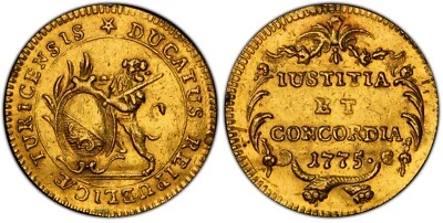 $1053.77 • Buy 1775 Swiss Cantons ZURICH Ducat Gold Coin PCGS XF-Details