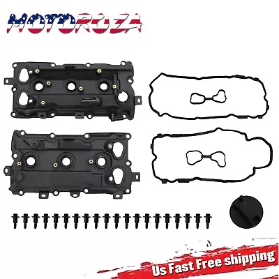 2Pcs Valve Cover W/Gasket Cap For 2009-2020 Nissan Maxima Murano Infiniti QX60 • $81.26