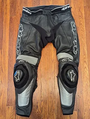 Alpinestars Leather Motorcycle Track Pants CE Armored - US 38 / Euro 54 • $230