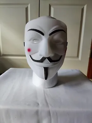 V For Vendetta Halloween 6 For 18 Mask Hacker AnonymousGuy Fawke Silver  White  • $10