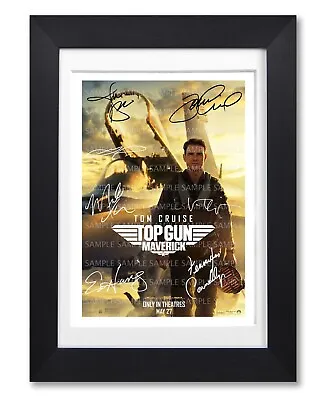 £11.99 • Buy Top Gun Maverick Movie Cast Signed Poster Print Photo Autograph 2022 Film
