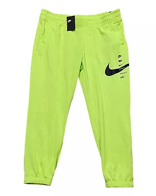 Nike Sportswear Swoosh Fleece Joggers Pants Volt CU5631-702 Women’s Sz 2XL  NWT • $84.91