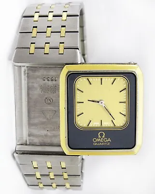 Omega Reverso Equinoxe 186.0013 Quartz Dual Tone Unisex Watch • $1999