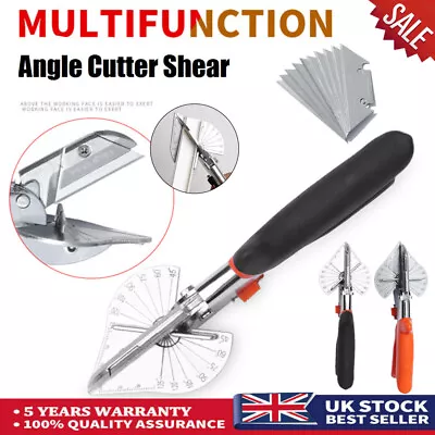 £13.49 • Buy Multi Angle Cutter Mitre Shears Gasket Cutter Trim Bead Snips Steel Blade Tools!