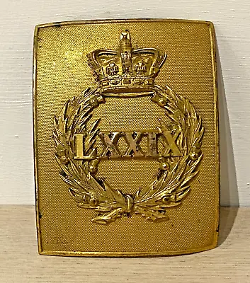 Antique Military 79th Cameron Highlanders 1840-1881 Officers Shoulder Belt Plate • £795