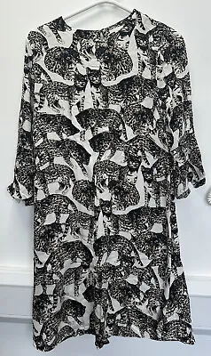 H&M Cat Pattern Dress Approx Size S • $16.15