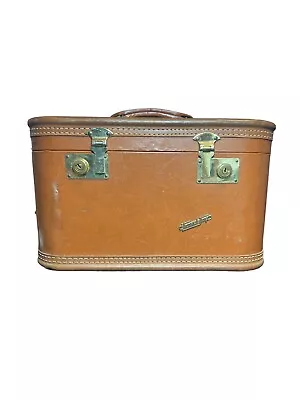 Vintage Travel Joy Brown Train Case • $22