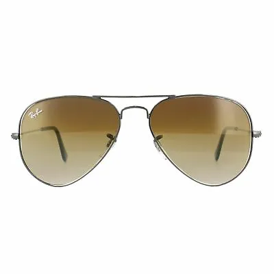 £103 • Buy Ray-Ban Sunglasses Aviator 3025 004/51 Gunmetal Brown Small 55mm