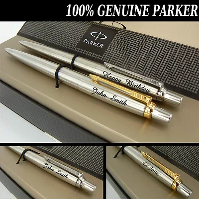 £17.95 • Buy Personalised Gift Parker Jotter Ballpoint Pen & Pen Sets - Free Laser Engraved