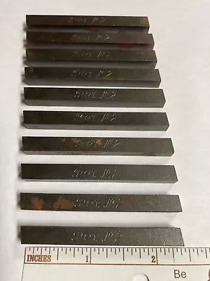 Lot Of TEN (10) HSS Lathe Tool Bits 1/4  X 2 3/8  REX M2 USA Made - NOS  • $29.99