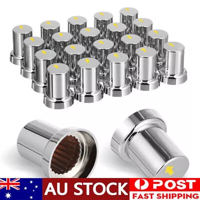 20Pcs Chrome Nut Covers (Trucks) - Increase Visibility (AU) • $47.55