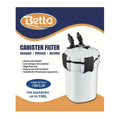 £13.99 • Buy Betta Canister Filter External Aquarium Filtration 700 1050 1620 2000 Regular