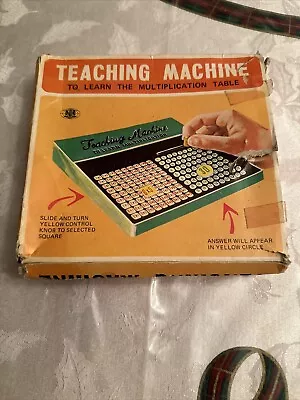 Teaching Machine Math To Learn Multiplication Educational 1971-green • $9.99