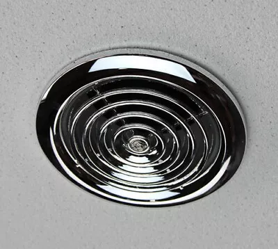 Internal Chrome Ventilation Grille Round 4  100mm Duct For Extractor Fan Bath • £11.99