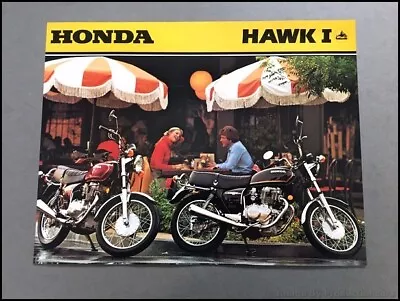 1979 Honda Hawk I Bike Motorcycle 1-page Original Sales Brochure Spec Sheet • $14.36