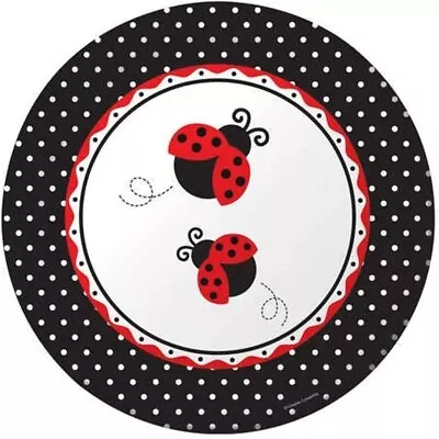 Ladybug Fancy Birthday Garden Party Paper Large  Plates Table Decoration X 8 • £6.99