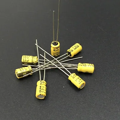 10pcs 3.3uF 50V 4x7mm 50V3.3UF Japan ELNA Audio Capacitor Yellow • $1.25