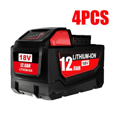 12.0Ah For Milwaukee M18 18V Lithium HD 48-11-1840 48-11-1841 48-11-1850 Battery • $101.29