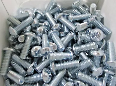 #8-32 X 1/2 Round Head Slotted Machine Screws Steel Zinc Plated (100) • $8.99