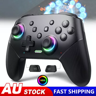 RGB 8 Color Wireless Controller For Nintendo Switch/OLED/Lite/PC Console Gamepad • $29.80