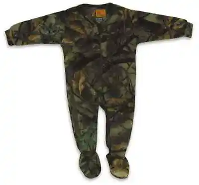 Boys Kids Pajama Sweatsuit Baby Nightgown Child Tree Camouflage Fleece Footies • $25.46