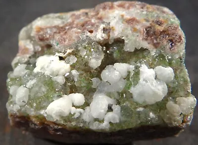 Sweet Calcite And Quartz On Green Mineral – DR Congo • $3