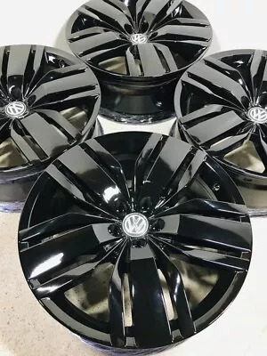 20  VOLKSWAGEN VW ATLAS Factory OEM Stock Wheels Rims Full Set Black Gloss • $1299