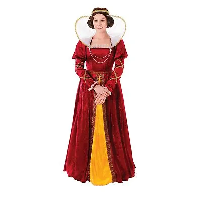 Bristol Novelty Womens/Ladies Queen Elizabeth I Costume BN855 • £48.29