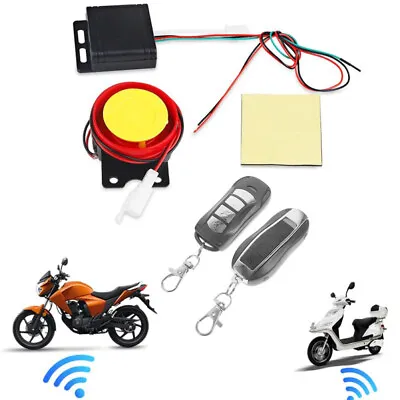 Universal Motorcycle Scooter Remote Control Anti-theft Alarm Security System 12V • $14.97