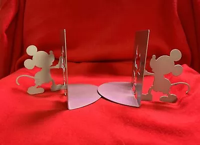 Disney Bookends Mickey Mouse Diecut Silhouette Pewter Color • $20