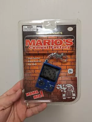 NEW Nintendo Stadlbauer Mini Classics MARIO'S CEMENT  FACTORY Keychain 2014 • $39.99