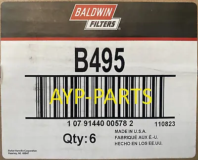 B495 (CASE OF 6) BALDWIN OIL FILTER LF3620 A036 • $116.57
