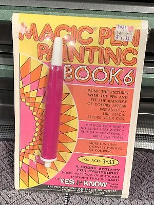 Magic Pen Painting Book 6 - Invisible Ink - Sealed Book W/Pen - Lee Publications • $14.95