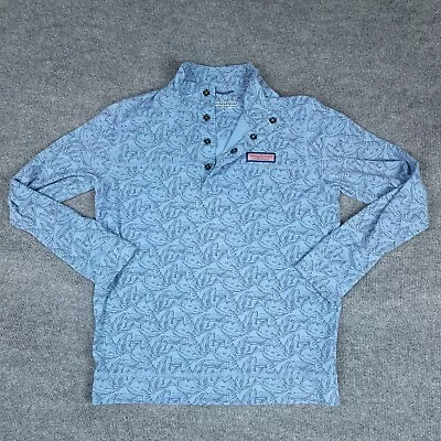 Vineyard Vines Men's Small Edgartown Shep Shirt Palm Print Long Sleeve Beach  • $14.55