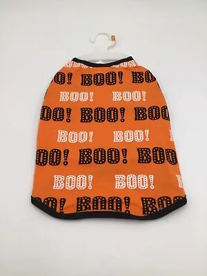 Martha Stewart Orange BOO Repeat Tank Halloween Costume For Dog Sz M • $7.99